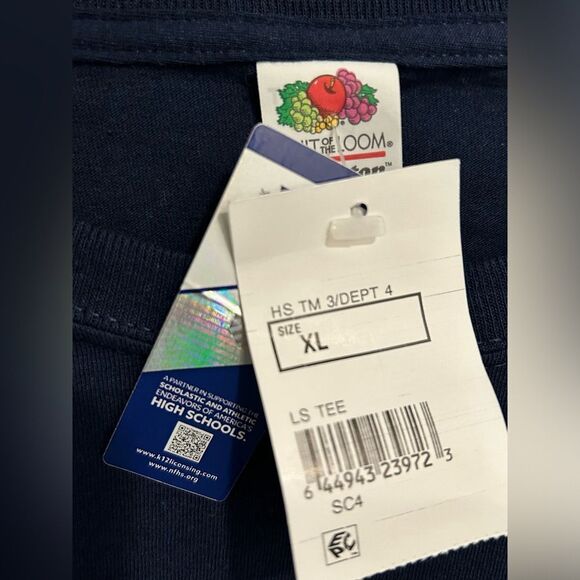 Southridge Suns Long-Sleeve Shirt XL Blue and Yellow UNISEX - Picture 2 of 2